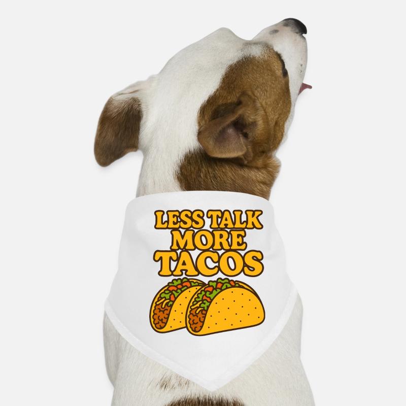 Less Talk More Tacos Dog Bandana