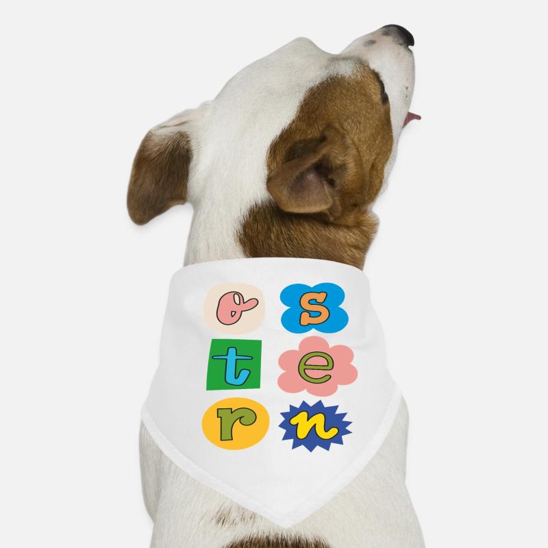 Colorful Easter Letters Dog Bandana