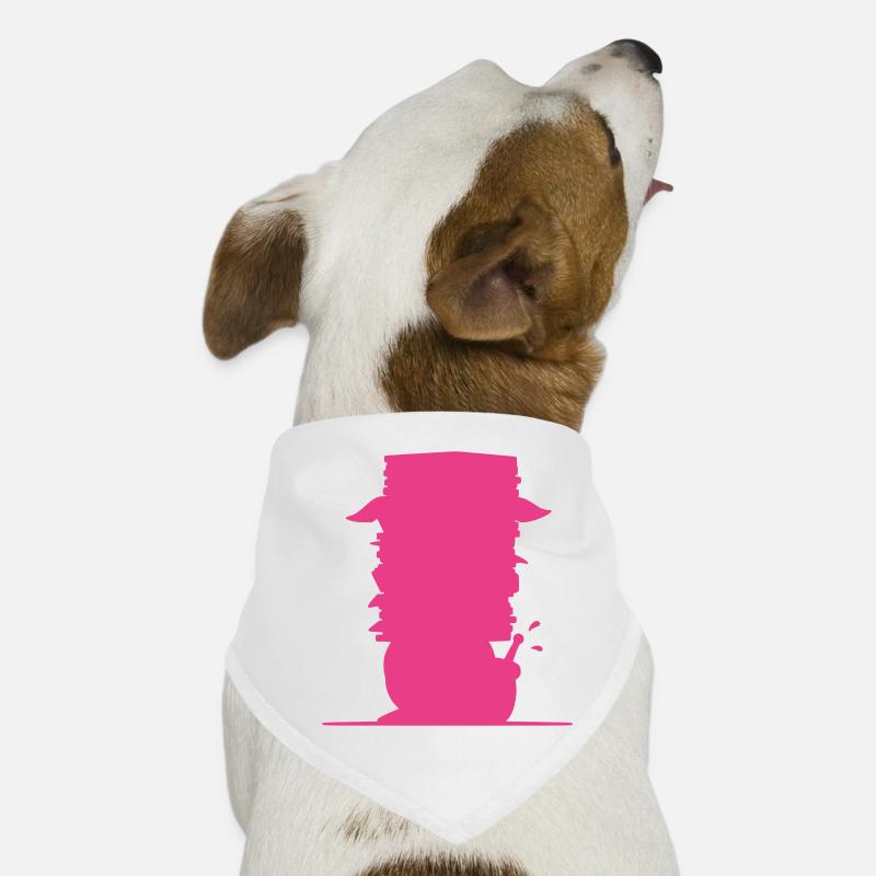 Schnecke Bücherstapel Flat Icon Hunde-Bandana