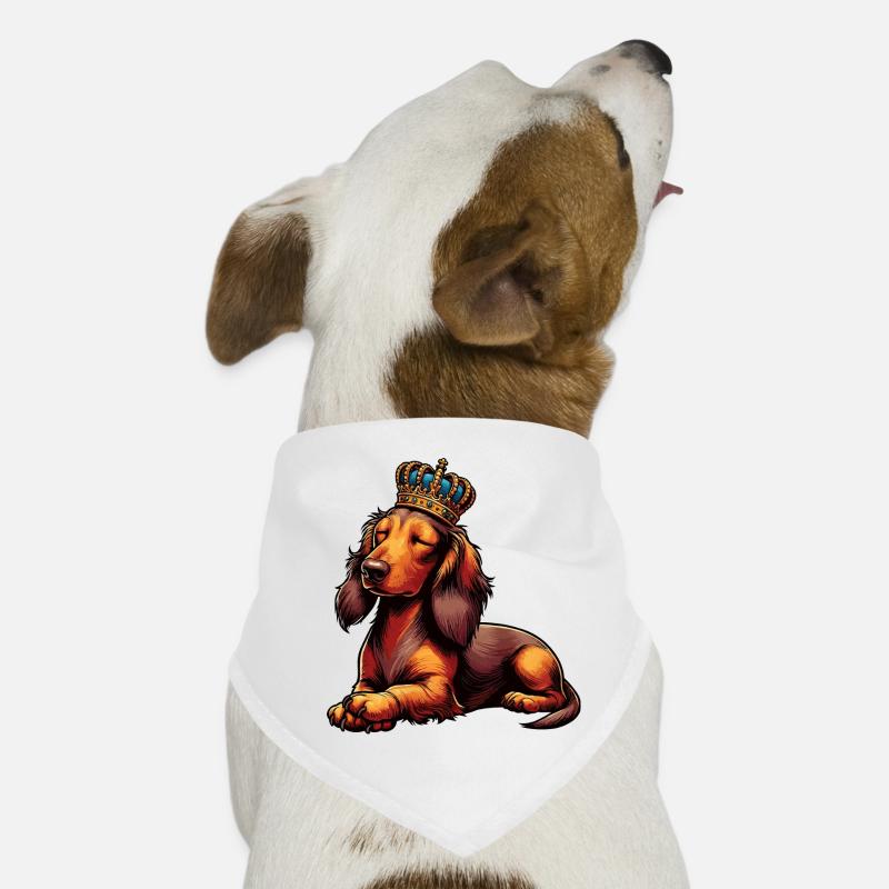 Teckel à poil long Teckel Teckel Teckel Bandana pour chien