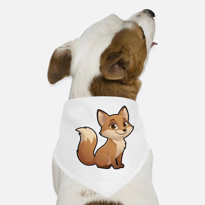 Warm cartoon fox Dog Bandana