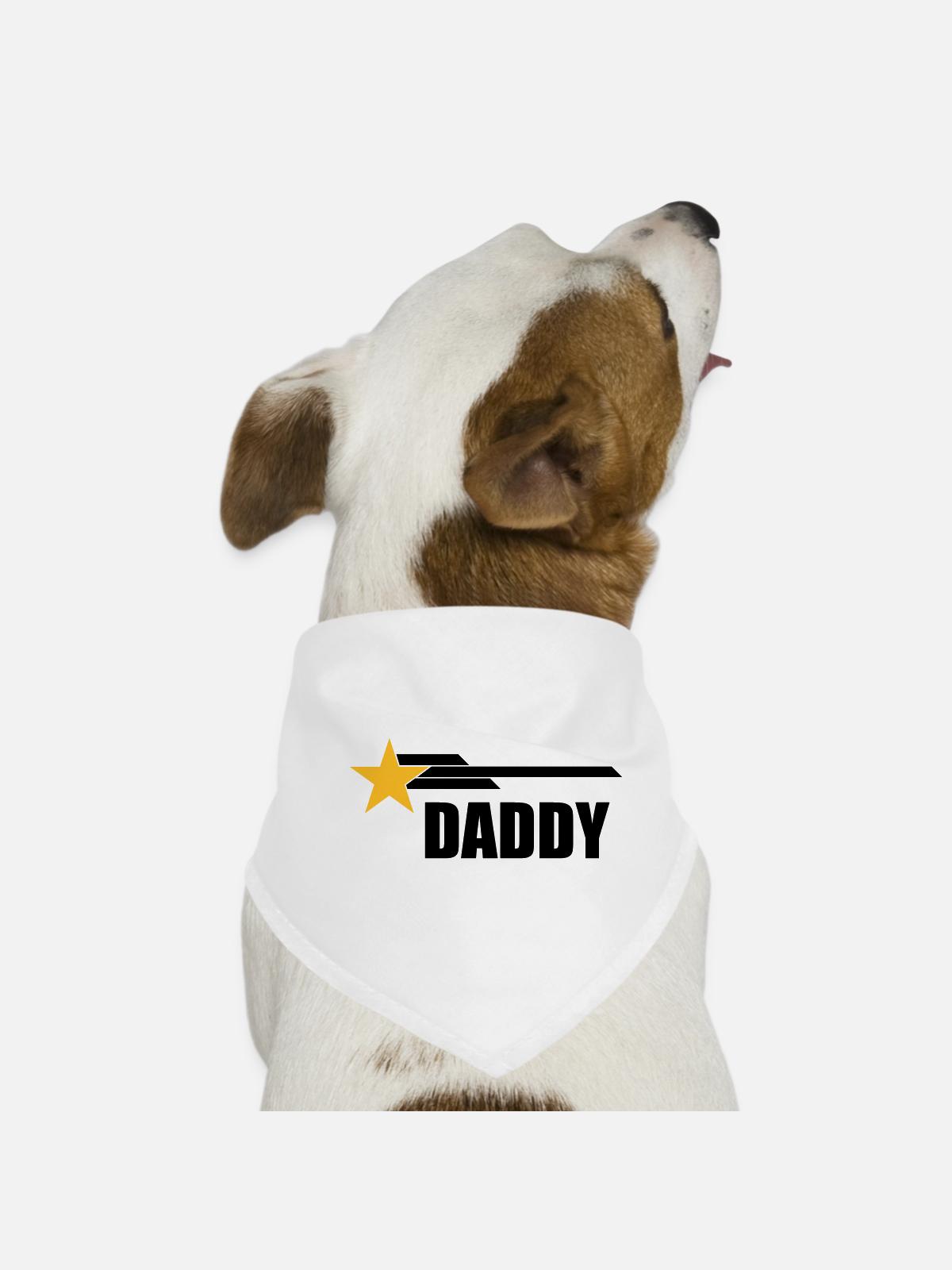 Daddy - Dog Bandana - white - Front
