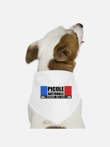 Picole nationale - Bandana pour chien - blanc - Devant