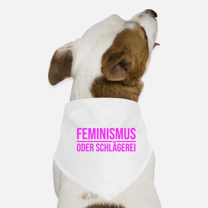 Feminismus oder Schlägerei Hunde-Bandana