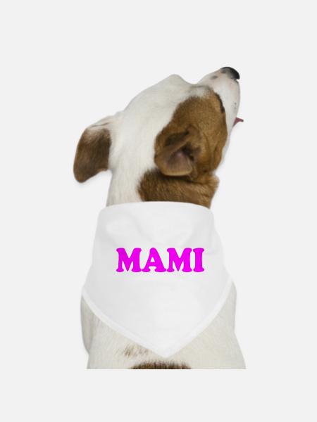 Mami - Hunde-Bandana - Weiß - Vorne