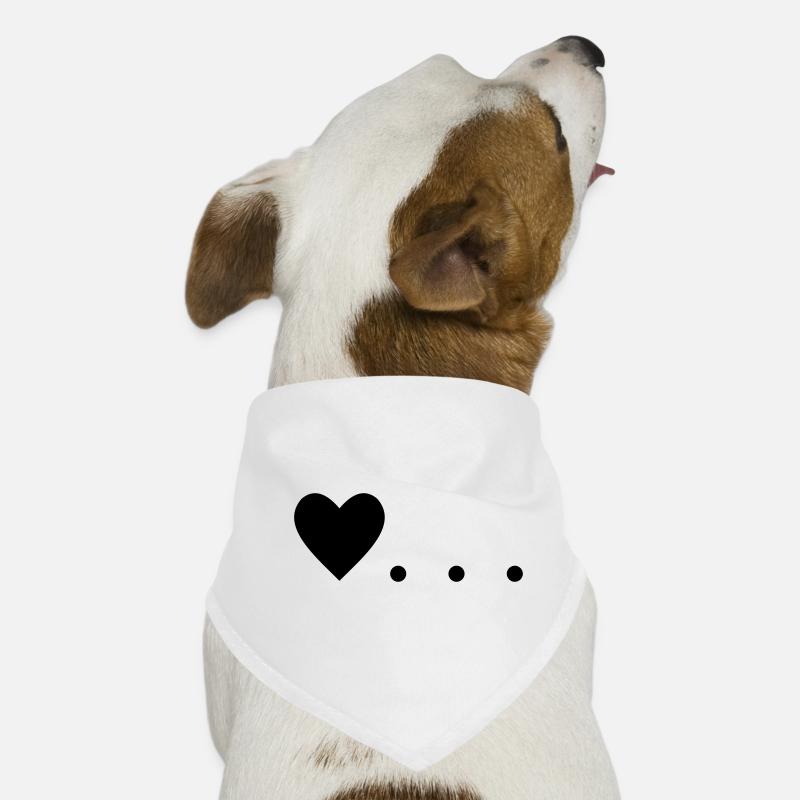 Love is... Heart Dog Bandana