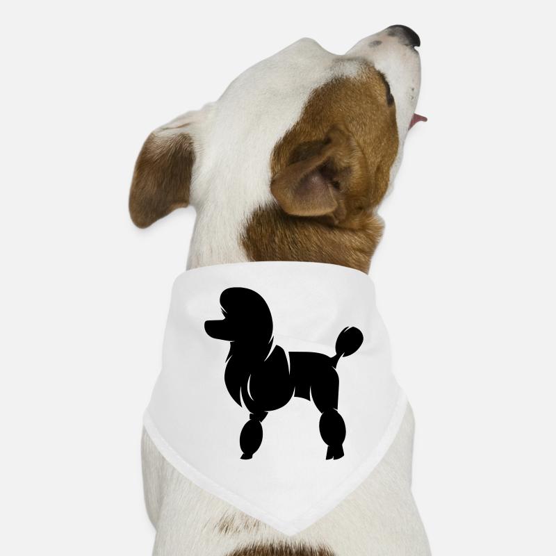 Königspudel - Hunde-Bandana - Weiß