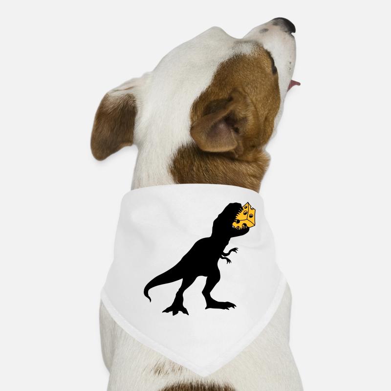 t rex monster dinosaurier saurier dino fleischfres - Hunde-Bandana - Weiß