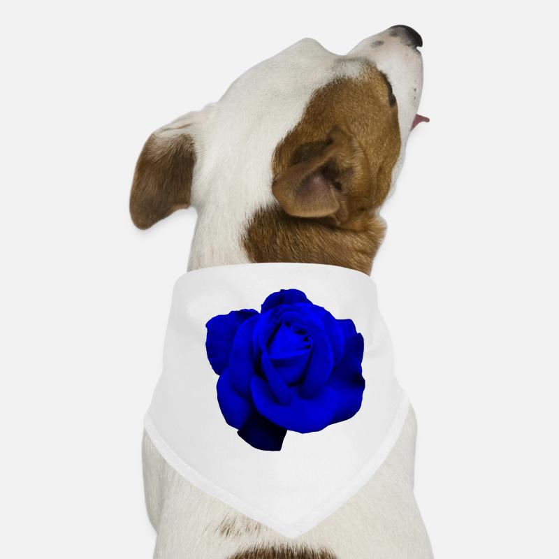 Blaue Rose Hunde-Bandana
