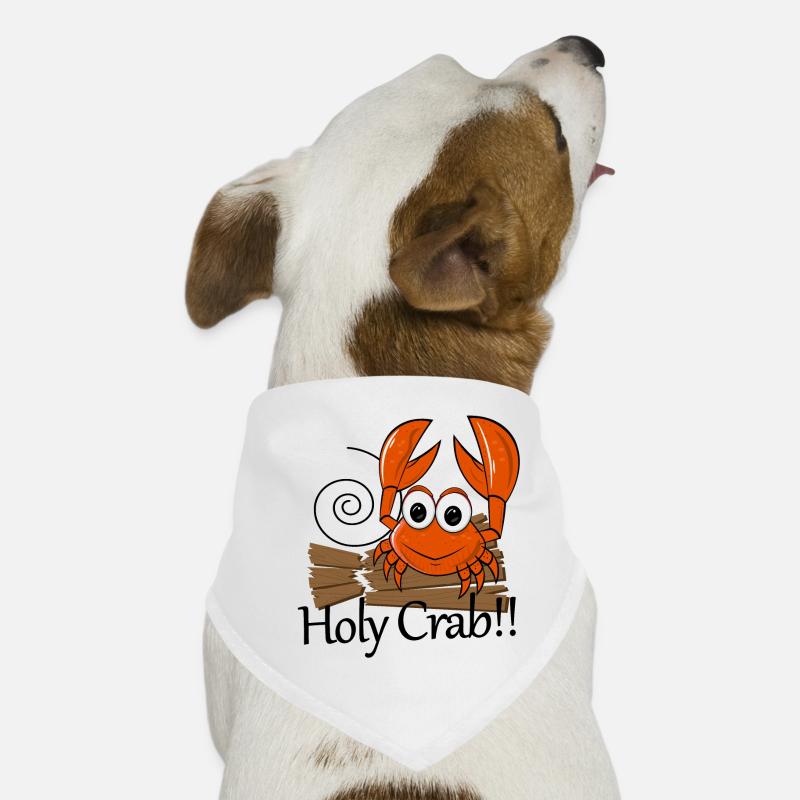Crabe sacré Jeu de mots sur le crabe Bandana pour chien