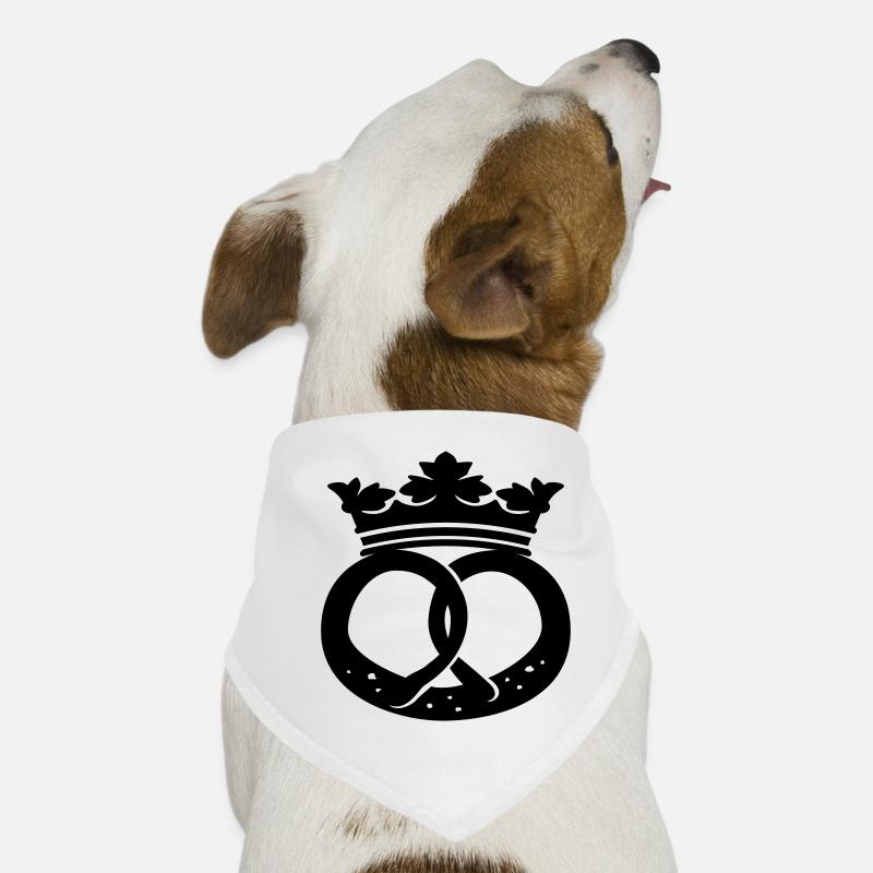 Brezel mit Krone, Brezelkönig Hunde-Bandana