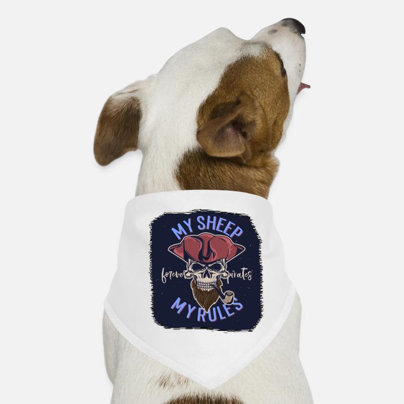mes moutons mes règles noires Bandana pour chien