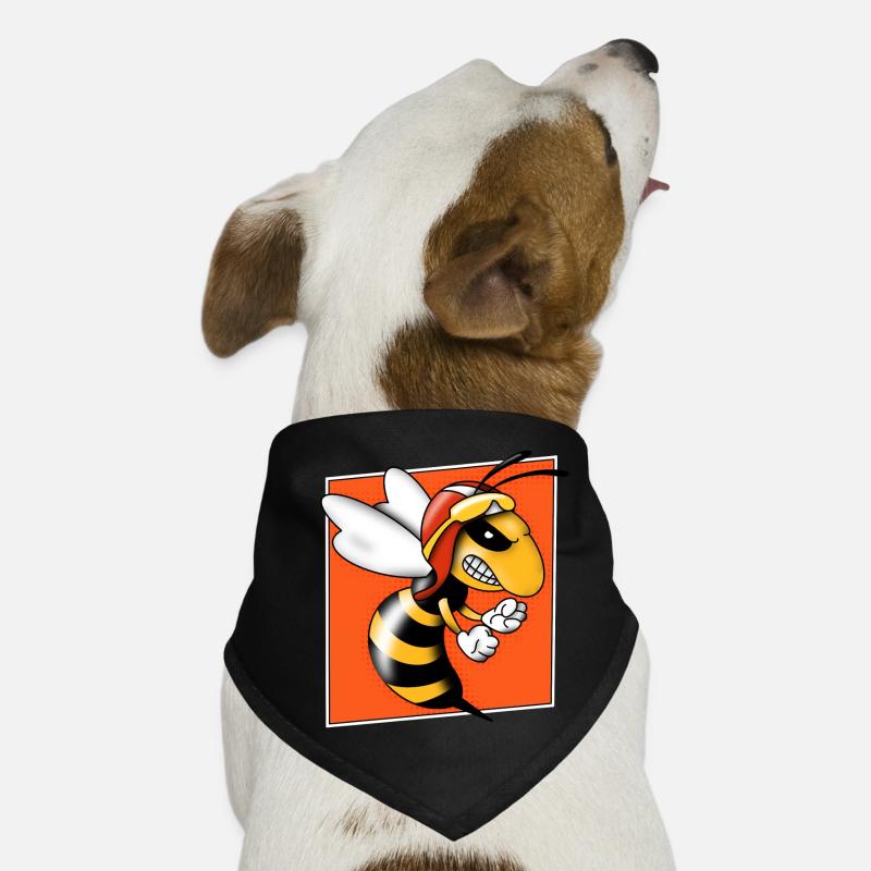 Hornet halftone abeille guêpe Pop Art Comic Style Bandana pour chien