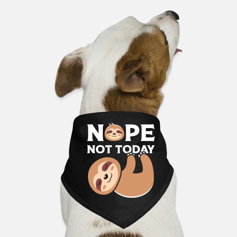 Nope Note Today Dog Bandana