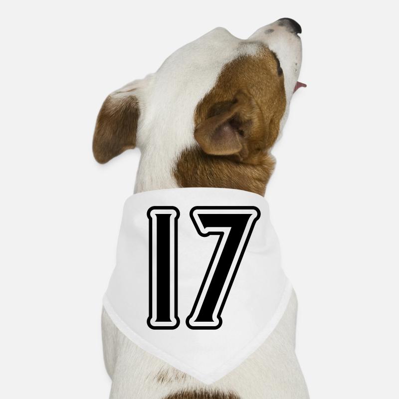 17 Number symbol Dog Bandana