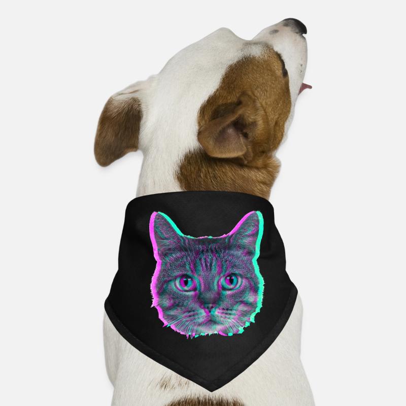 Cat's head - Retro Dog Bandana
