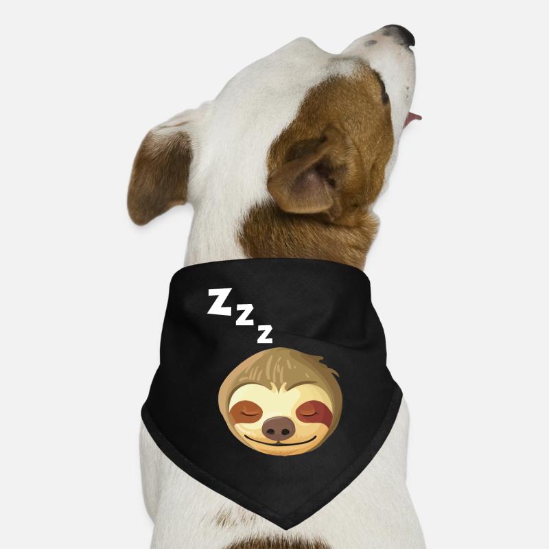 Schlafendes Faultier Gesicht Hunde-Bandana
