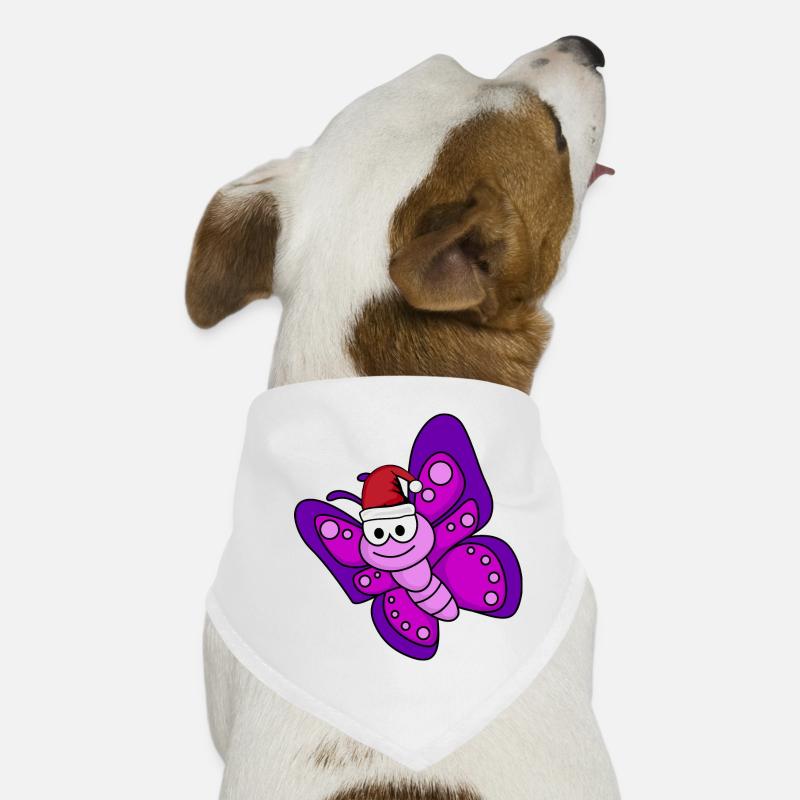 Butterfly Comic Christmas Dog Bandana