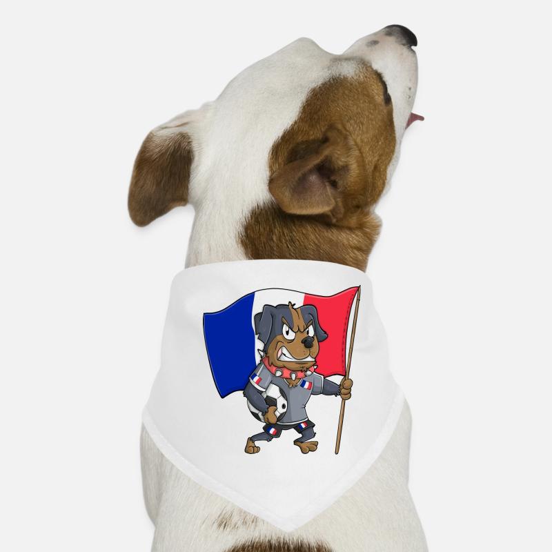 Frankreich Fan Hund Hunde-Bandana