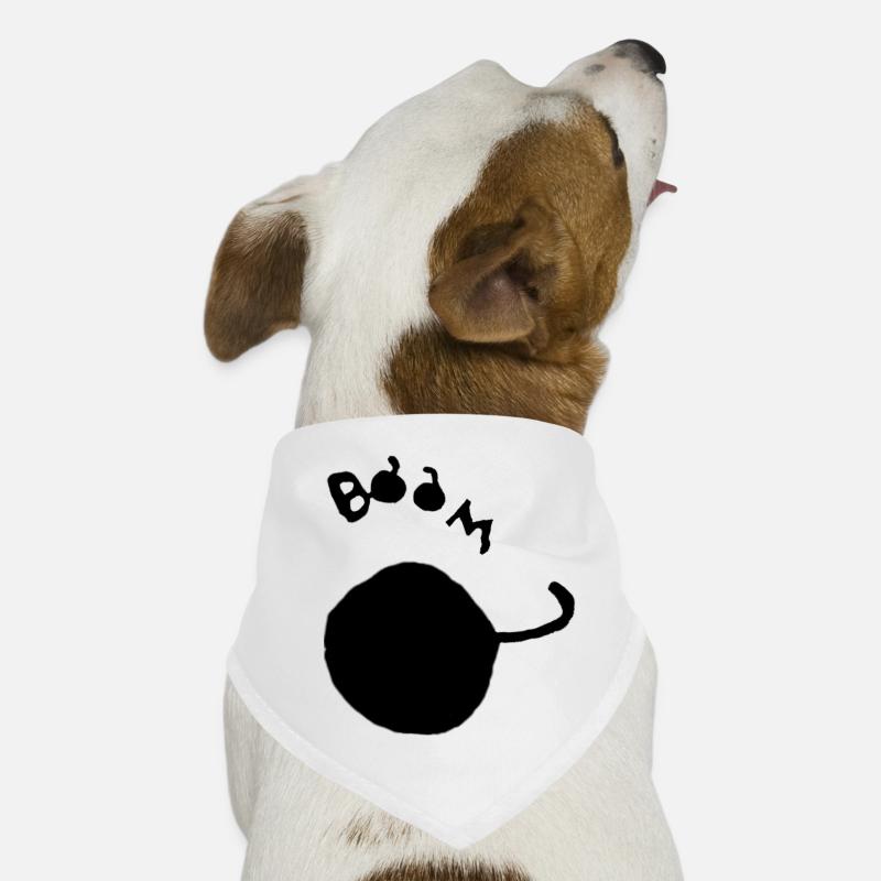 Boom Bombe schwarz Hunde-Bandana