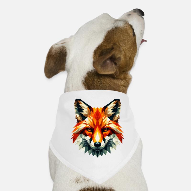 Renard polygonal Bandana pour chien