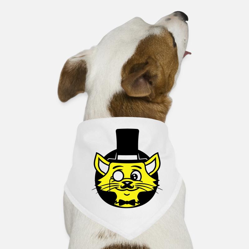 Sir Katze Gentleman Zylinder Monokel Reicher Herr Hunde-Bandana