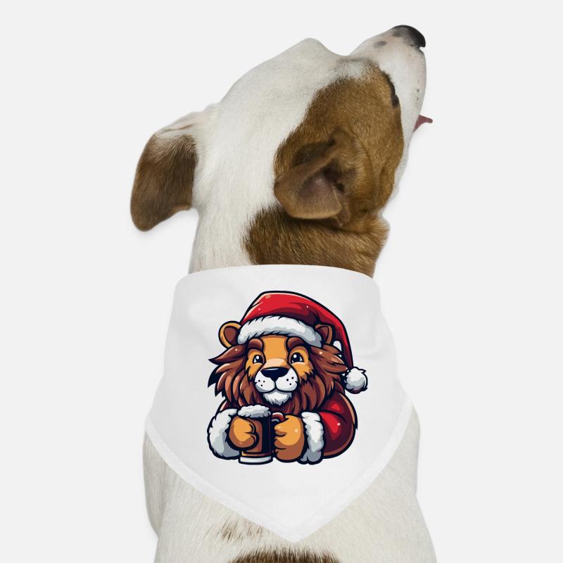 Löwe Weihnachten Bier Hunde-Bandana