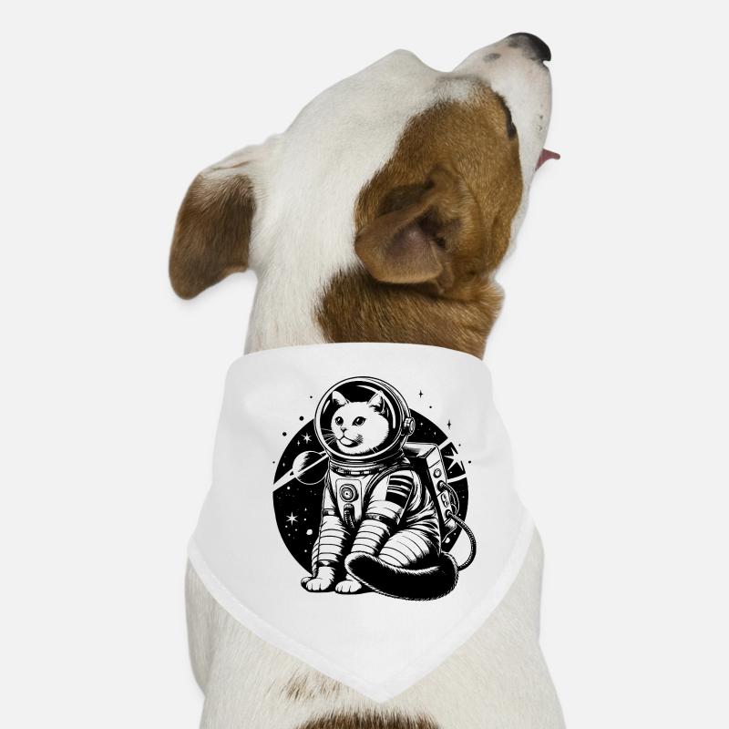 Chat astronaute Bandana pour chien