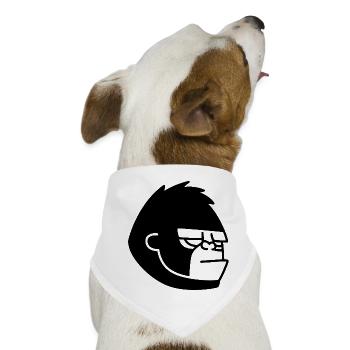 Gorilla Kong: Dschungel, Power & Primat - Hunde-Bandana - Weiß - Vorne