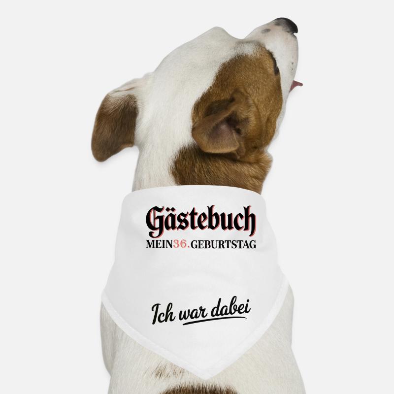 Guestbook 36th Birthday Dog Bandana