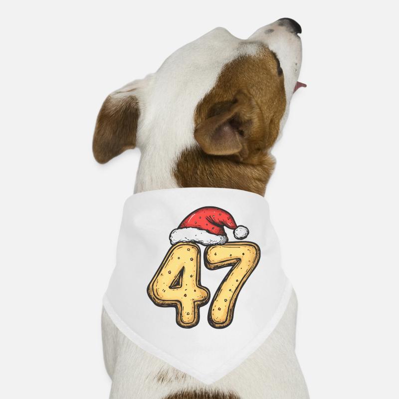47 chiffres Cookie Noël Bandana pour chien
