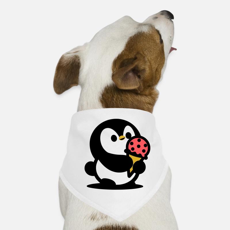 Kleiner Pinguin mit Eis Hunde-Bandana