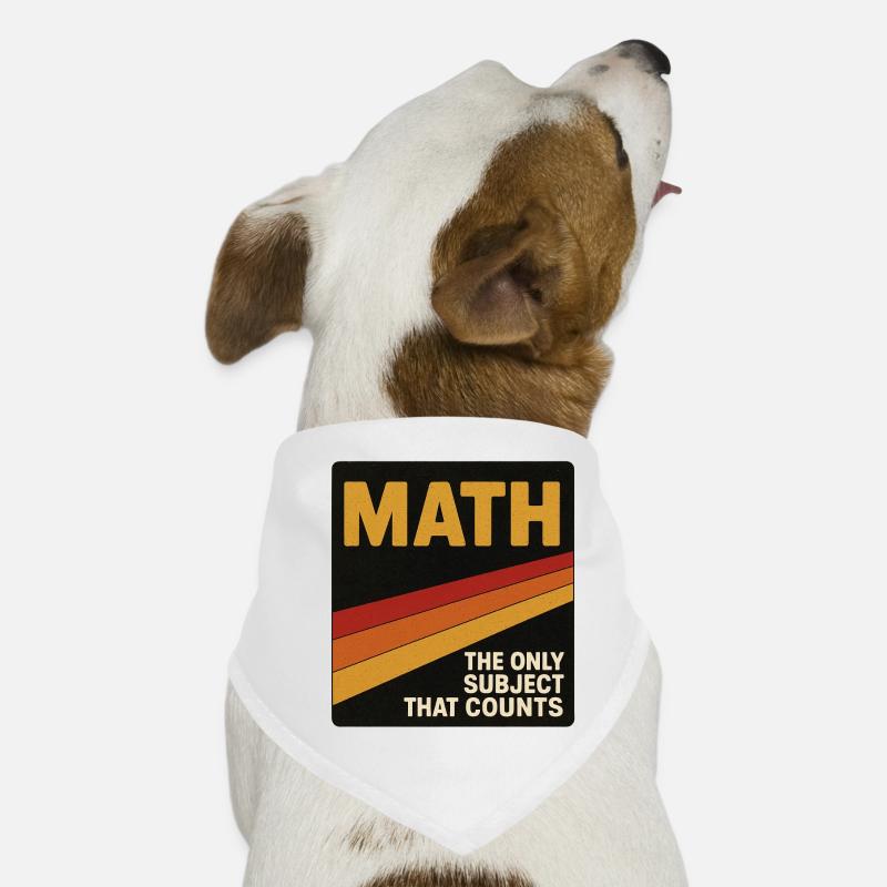 Vintage Math Counts Poster Hunde-Bandana