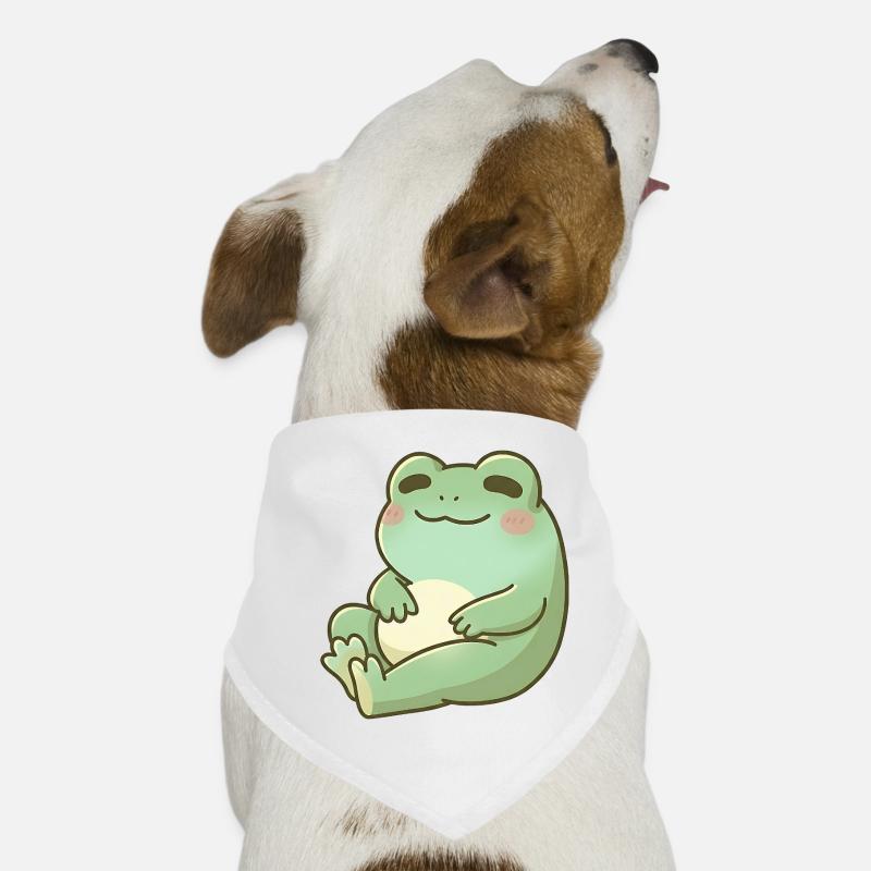 Cuddly frog in soft green Dog Bandana
