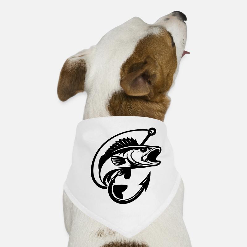 Pike Fishing Logo Dog Bandana