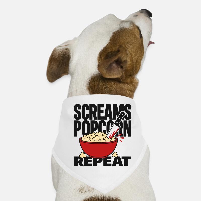 Cris Popcorn Répéter Bandana pour chien