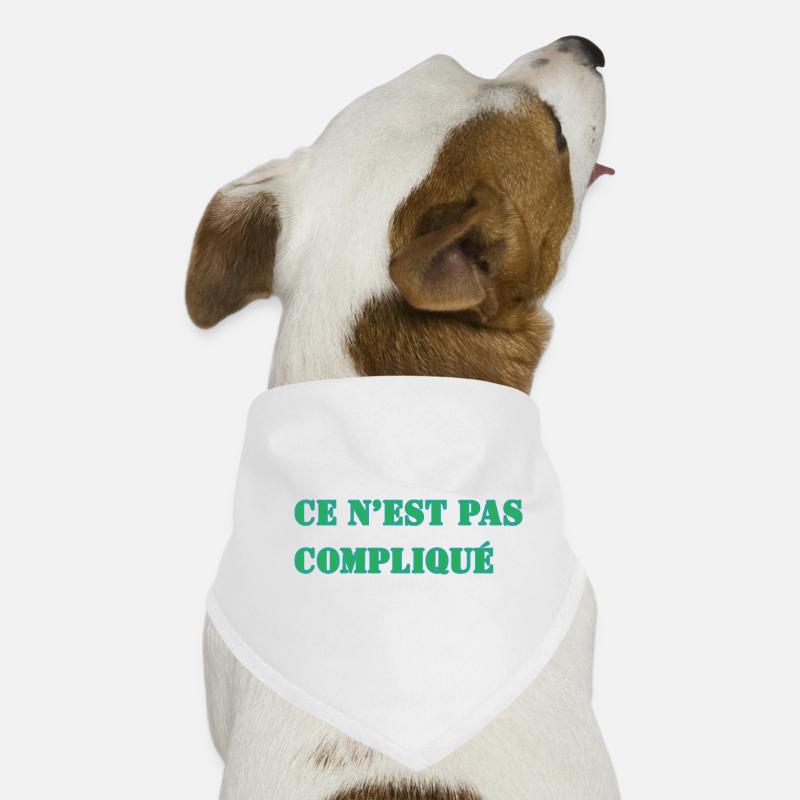 CE N’EST PAS COMPLIQUÉ Bandana pour chien