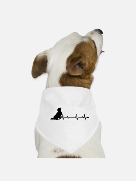 Empreinte de patte - Bandana pour chien - blanc - Devant