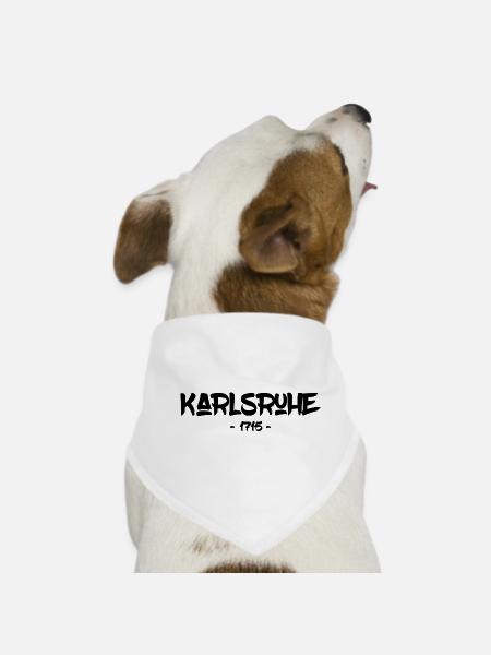 Karlsruhe - 1715 - Baden-Württemberg - Durlach - Hunde-Bandana - Weiß - Vorne