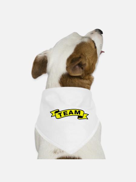 Équipe Banderole - Bandana pour chien - blanc - Devant