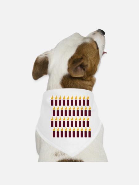 40.Geburtstag - Hunde-Bandana - Weiß - Vorne
