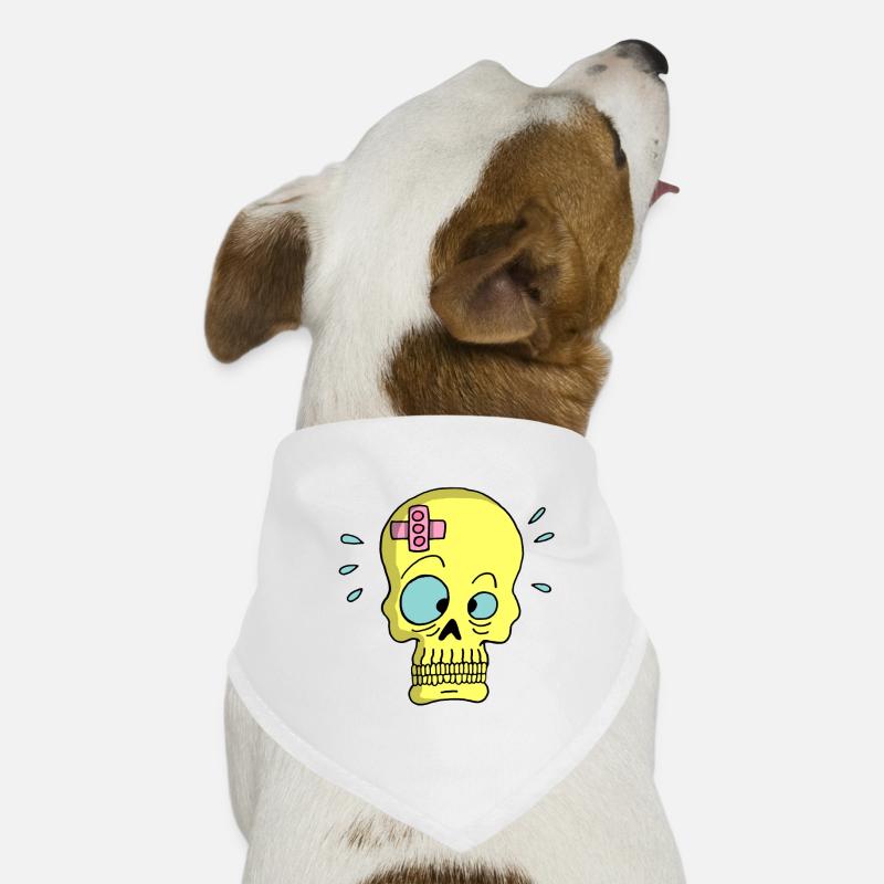 Skull and sticking plaster Dog Bandana