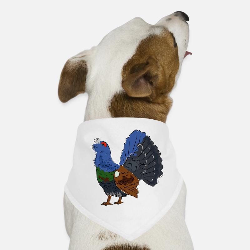 Farbiger Auerhahn mit buntem Gefieder Hunde-Bandana