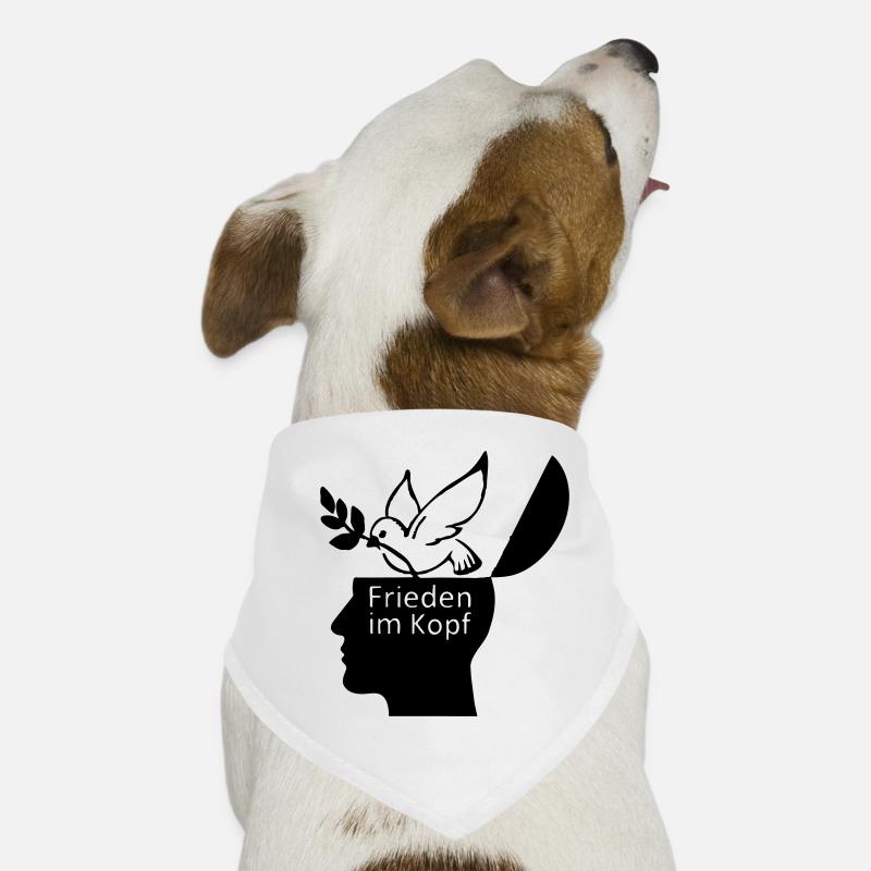 Frieden Peace Liebe Friede Weltfrieden Hunde-Bandana