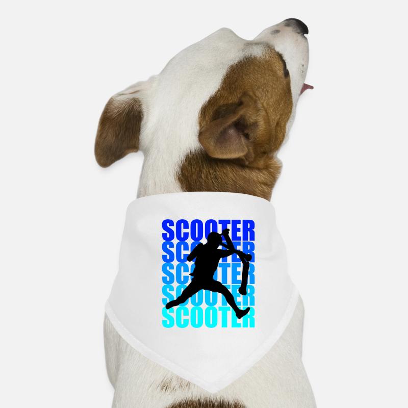 Scooter - Hunde-Bandana - Weiß