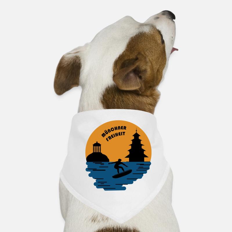 Münchner Freiheit im Englischen Garten Hunde-Bandana