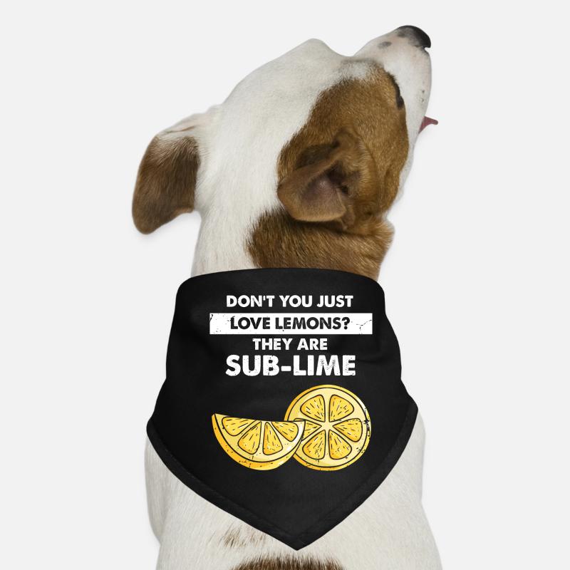 Lemonade Zitrone Limonade Limonaden Stand Design Hunde-Bandana