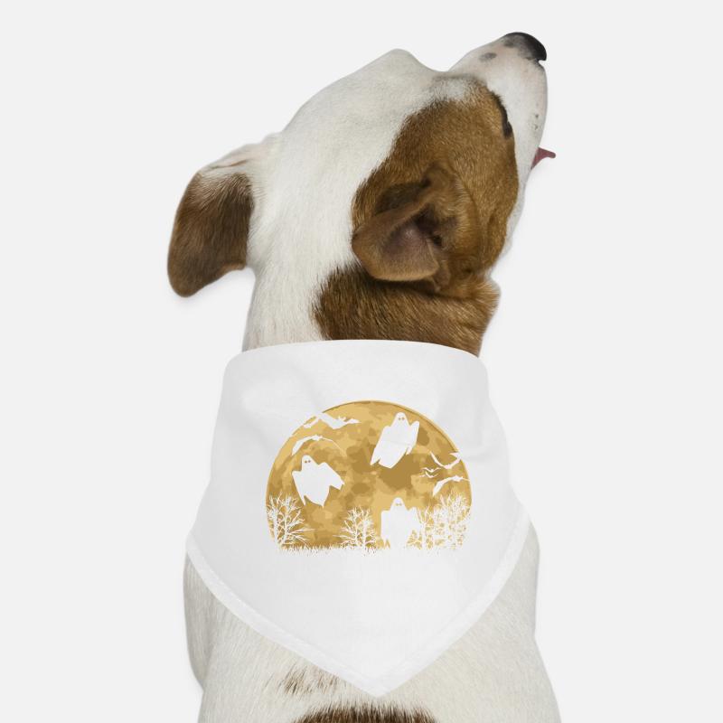 Halloween Geist Spruch Geschenkidee Hunde-Bandana