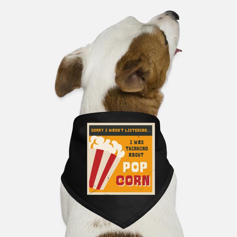 Popcorn essen ironisches Sprichwort Corn Pop Corn Hunde-Bandana