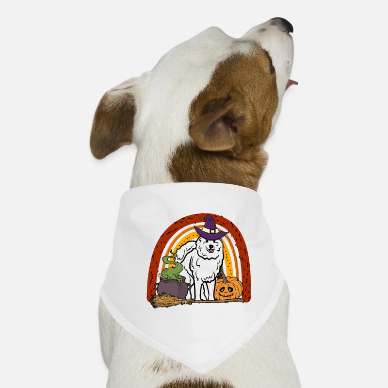 Mignon chien d’Halloween Samoyed Bandana pour chien